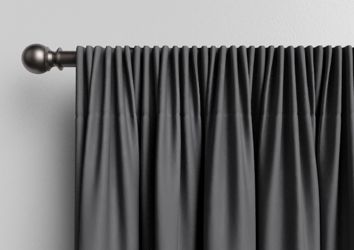 Medina, Dark Charcoal - Made to Measure Curtains - Image 9